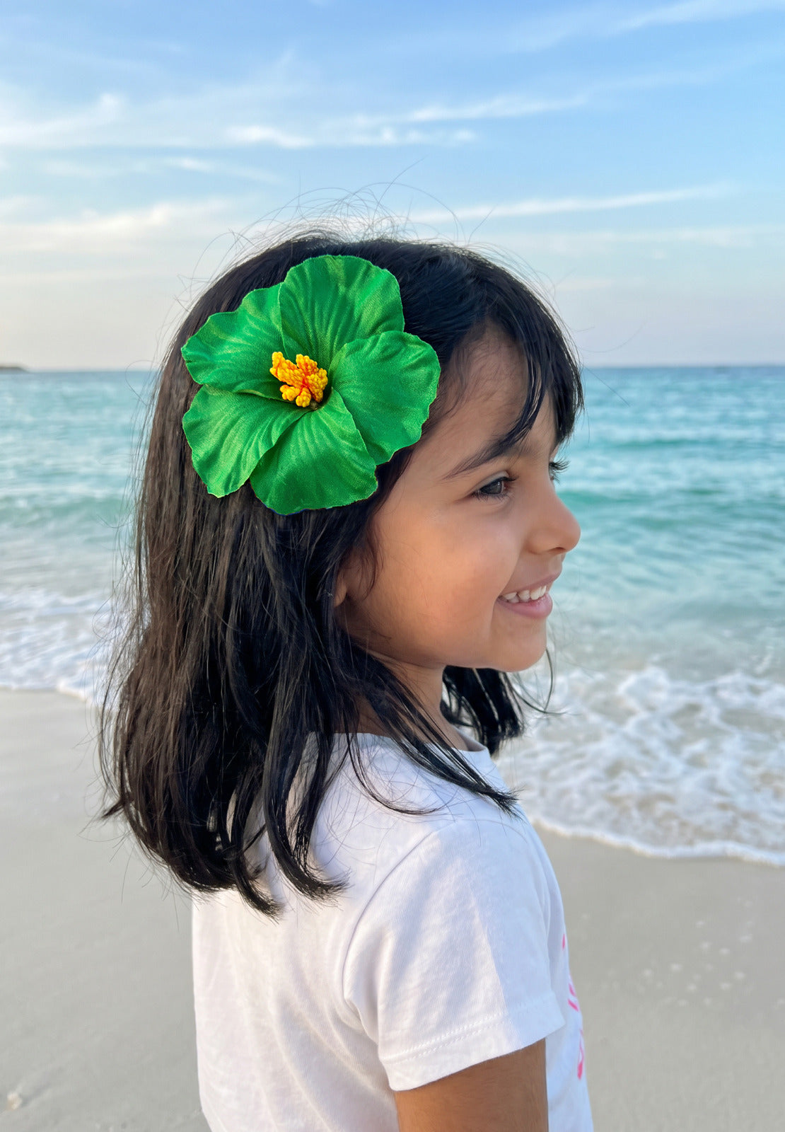 Girls Green Hairclip