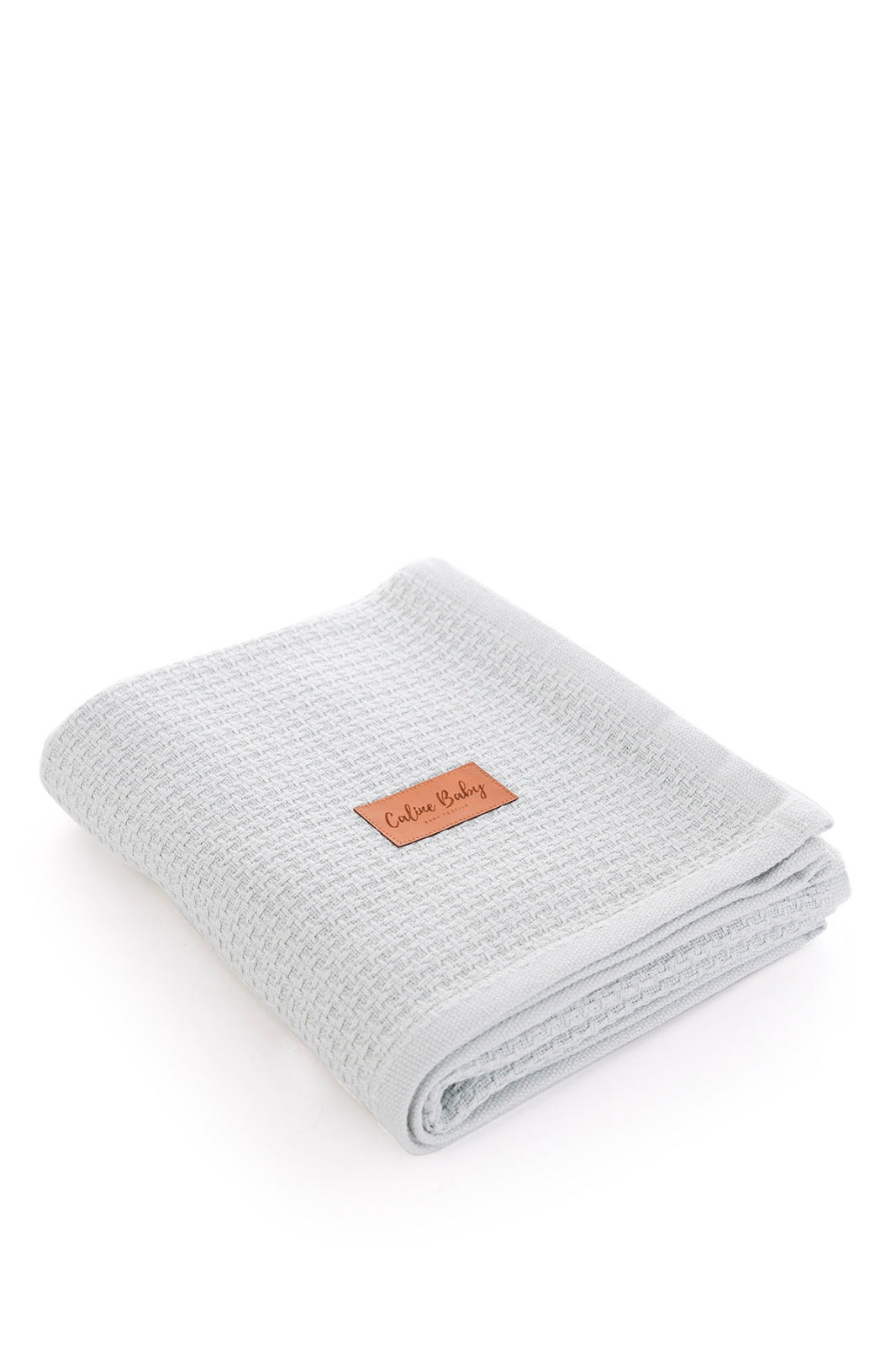 Baby Personalised Name Embroidery Waffle Blanket – Multiple Colours