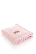Baby Personalised Name Embroidery Waffle Blanket – Multiple Colours