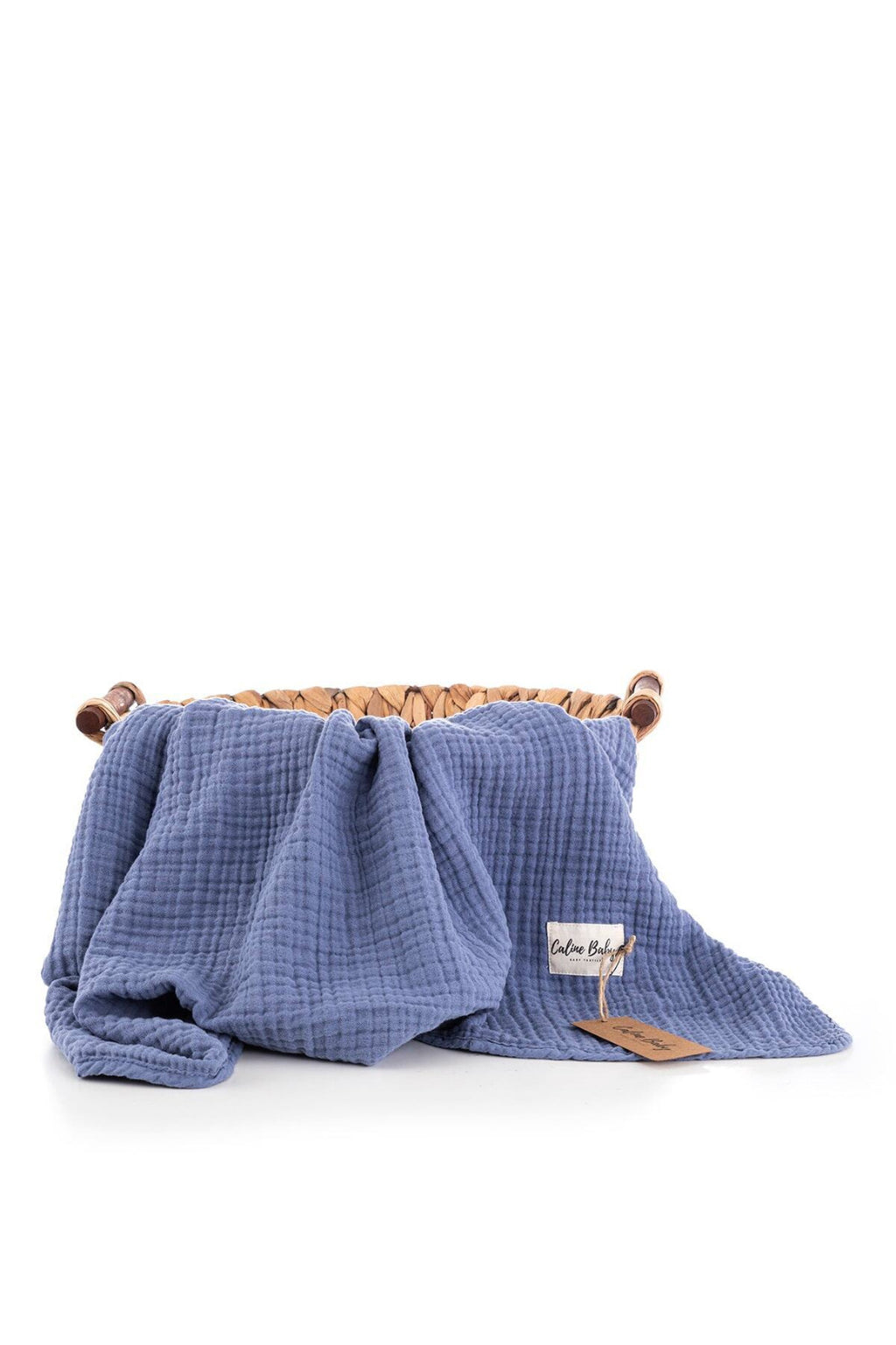 Baby Personalised Name Embroidery Waffle Blanket – Multiple Colours