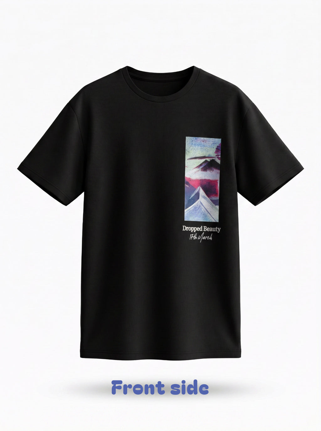 Boys Black Graphic Art T-Shirt