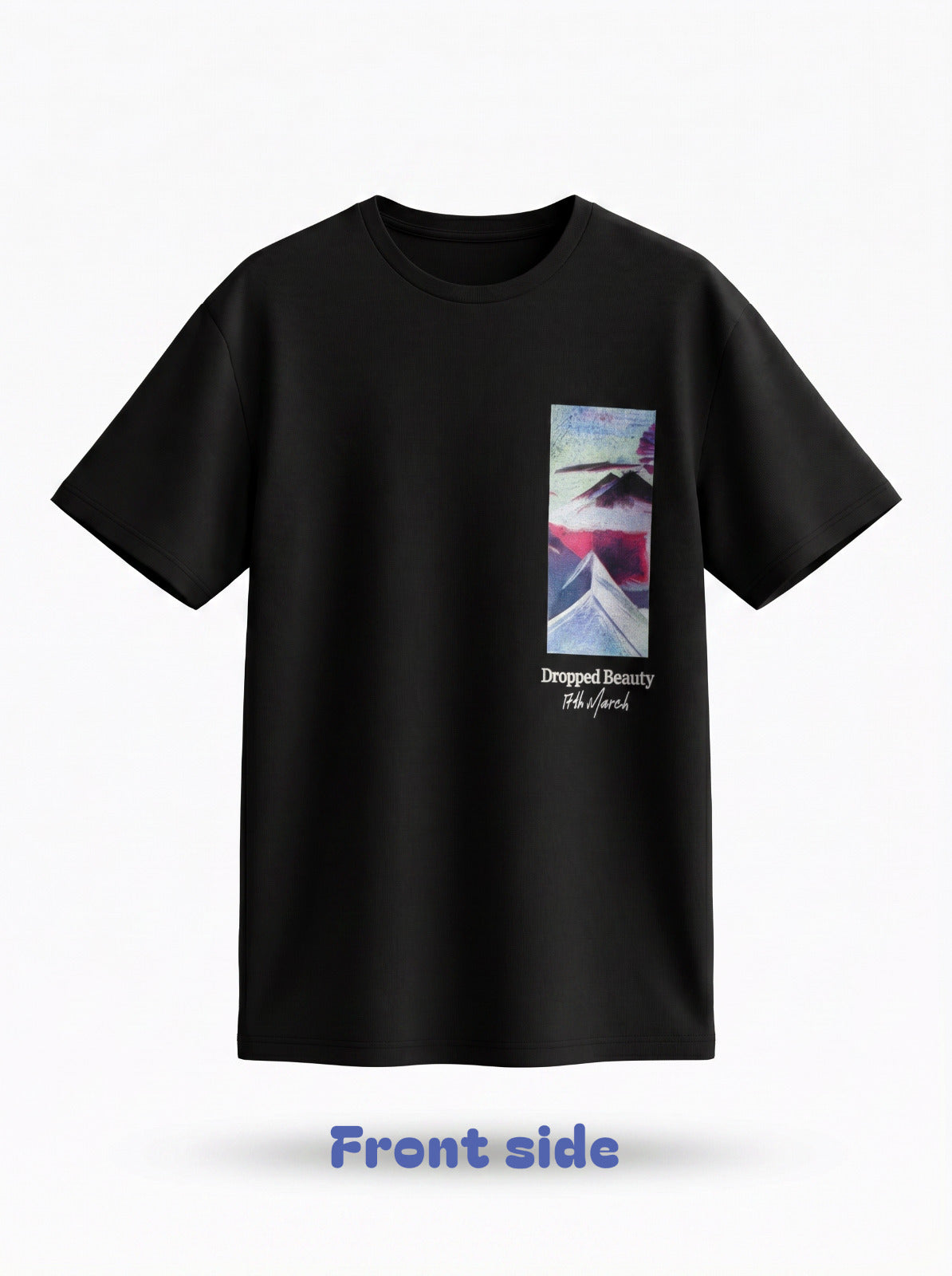 Boys Black Graphic Art T-Shirt