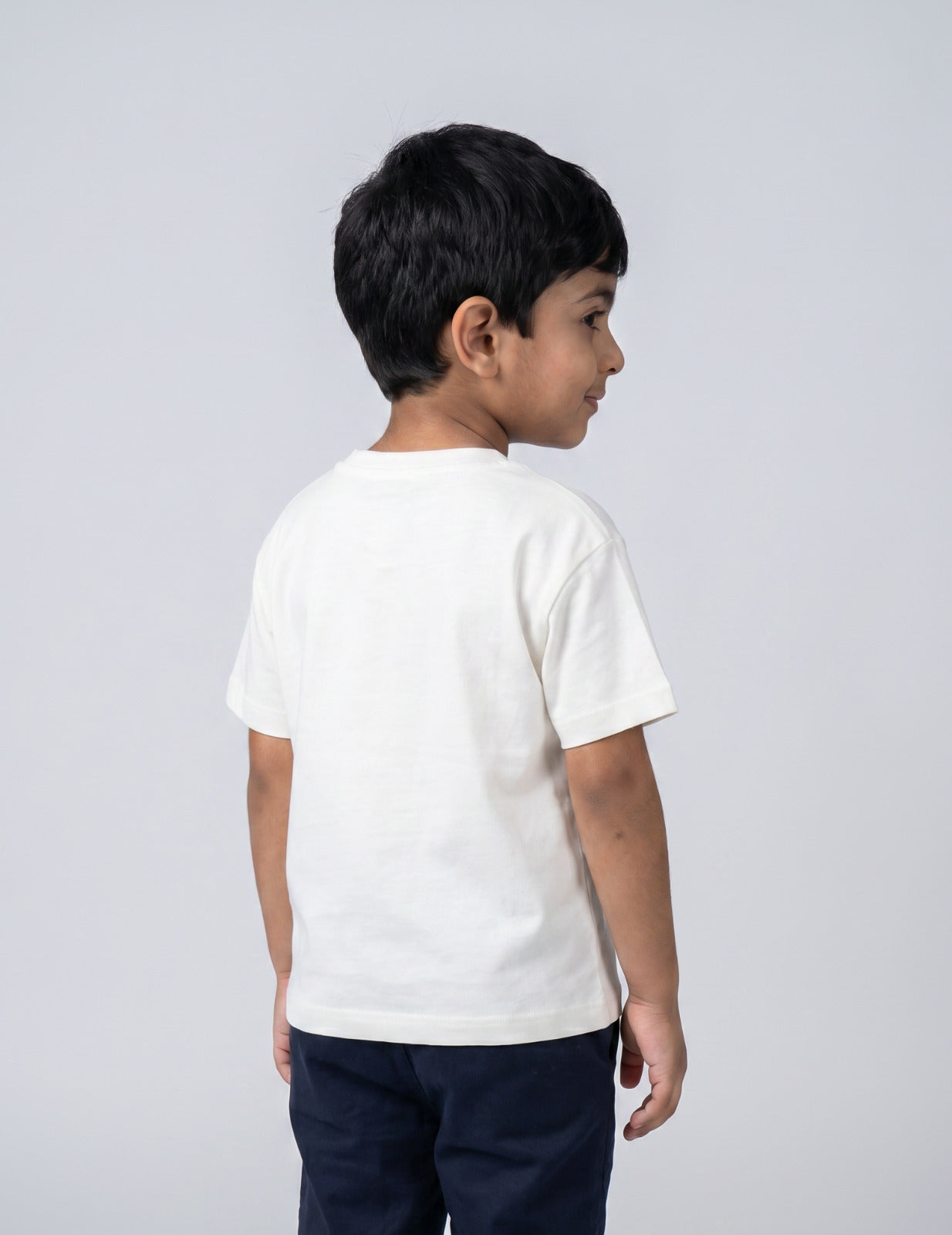 Boys White Cactus Slogan T-Shirt