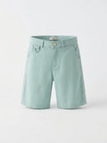 Boys Mint Green Chino Shorts
